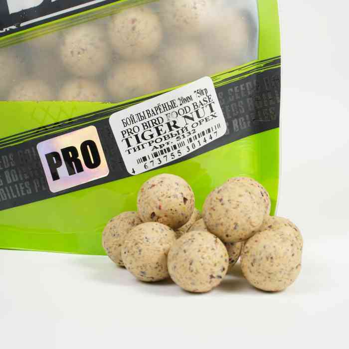 Бойлы варёные MINENKO (Тигровый орех) PRO BIRD FOOD TIGER NUT 20мм (Zip-lock)