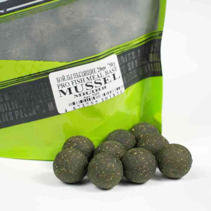 Бойлы пылящие мидия PRO FISH MEAL  д15 мм
