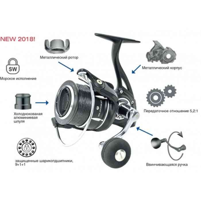 Катушка Volzhanka Pro Sport 4004 (10+1 подш) 0,285мм/180м