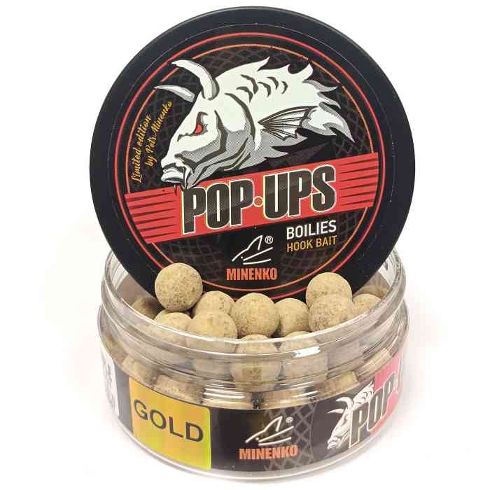 Бойлы плавающие POP-UP GOLD в обсыпке PINEAPPLE GOLD (АНАНАС) 12 мм