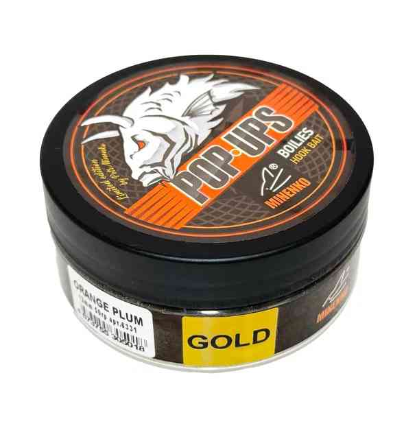 Бойлы плавающие POP-UP GOLD в обсыпке ORANGE PLUM (ОРАНЖЕВАЯ СЛИВА) 12 мм
