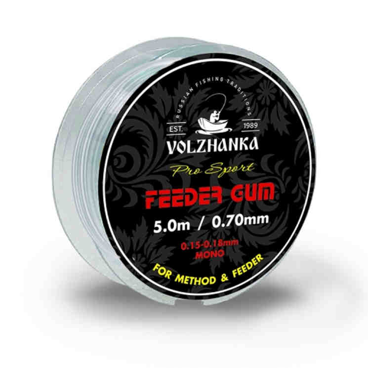Купить Фидерная резина Volzhanka Feeder Gum 0.6мм / 5м