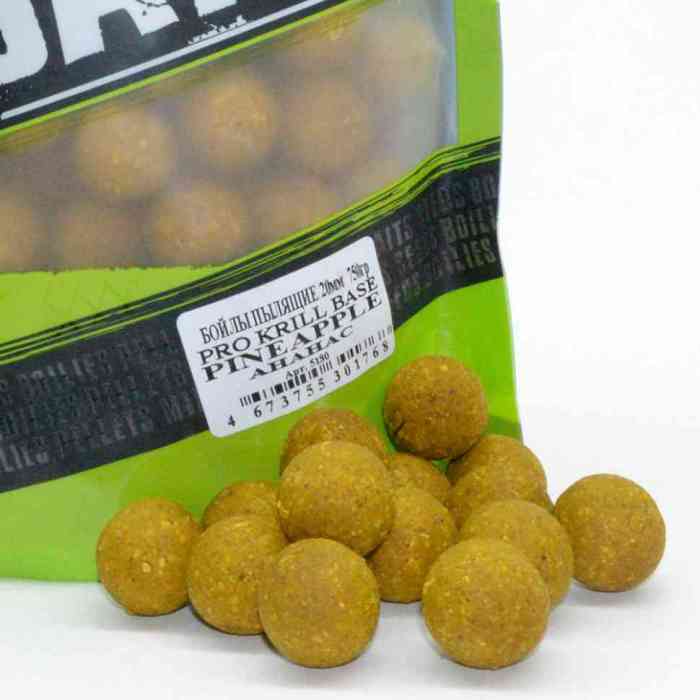 Бойлы пылящие ананас PRO KRILL   д18 мм