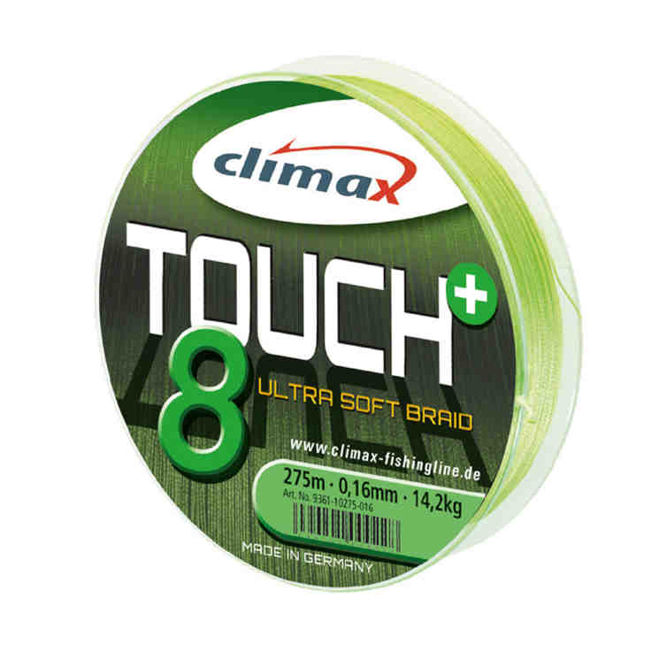 Купить Шнур Climax Touch 8 Plus BRAID (chartreuse) 0.10