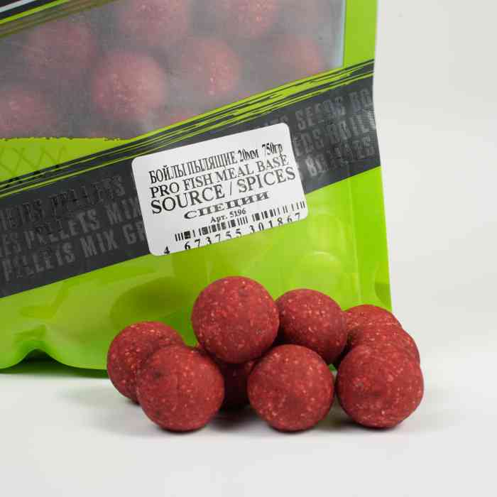 Бойлы пылящие MINENKO (Специи) PRO FISH MEAL SOURCE / SPICES 20мм (Zip-lock)