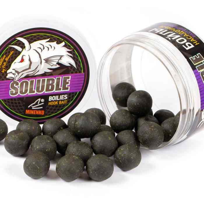 Насадочные бойлы MINENKO BLACK MUSSEL 26мм (пылящие)