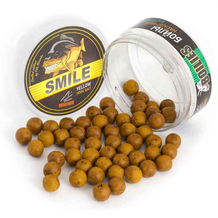 Насадочные бойлы MINENKO SQUID & OCTOPUS (SMILE) 14мм (варёные)